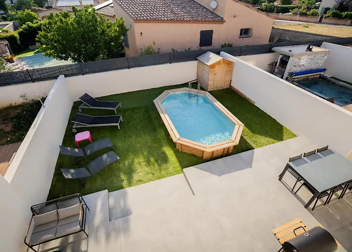 La Blanche De 15 Min Pool Ak Villa Salses-le-Chateau